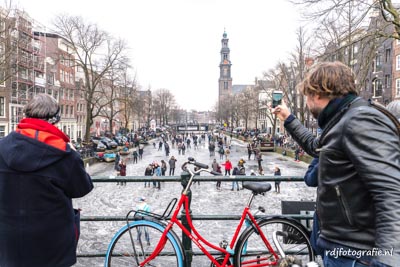 schaatsen op de prinsengracht