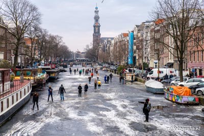 schaatsen op de prinsengracht