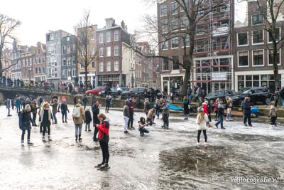 schaatsen op de prinsengracht